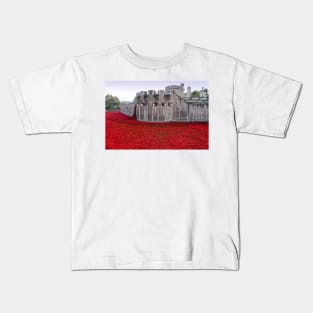 Tower of London Red Poppy Kids T-Shirt